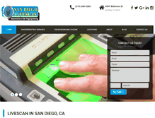 Tablet Screenshot of livescanfingerprintingsd.com